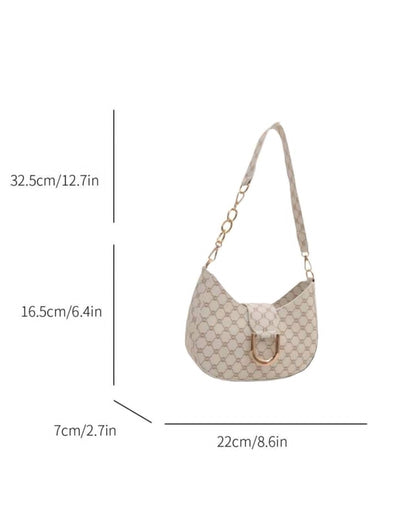 Sac hobo zippé léger et casual pour entreprise, décoré de métal noir à la mode, parfait pour les adolescentes, les étudiantes