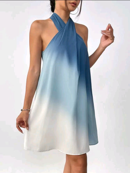 Firerie Robe Dégradée À Encolure Halter