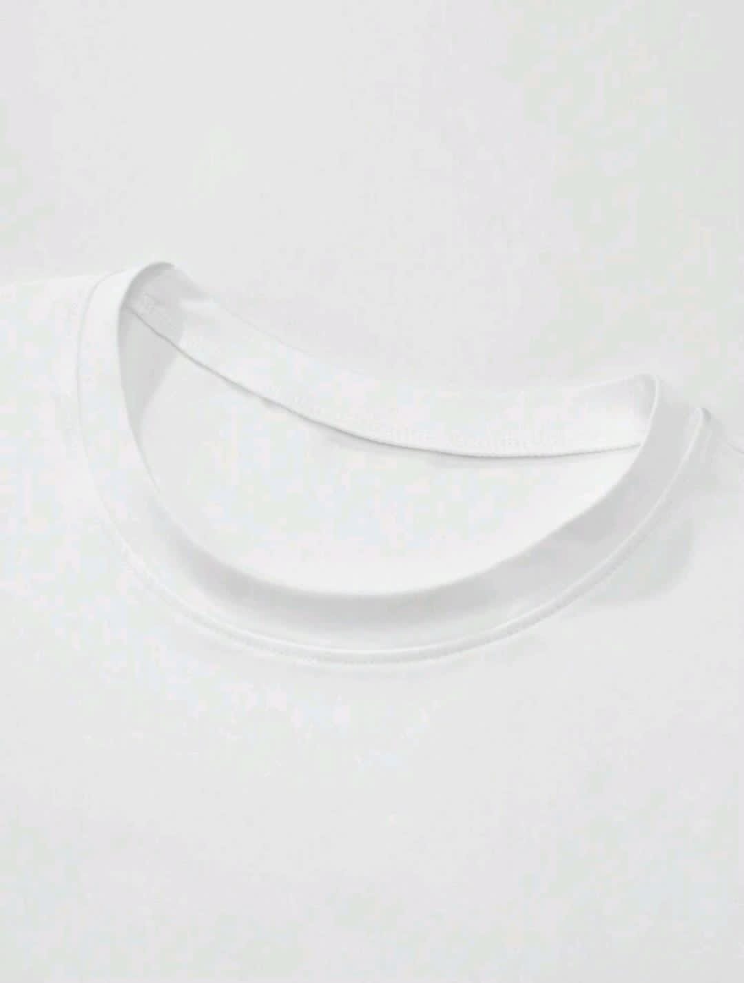 Manfinity Homme T-shirt décontracté à col rond et à manches courtes pour hommes avec lettre estampée pour l'été