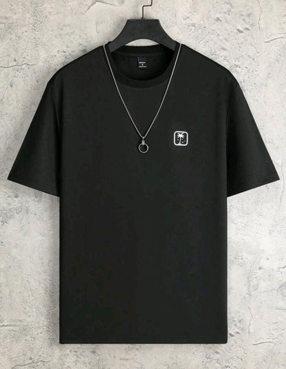 Manfinity Hypemode T-shirt casual à col rond et manches courtes