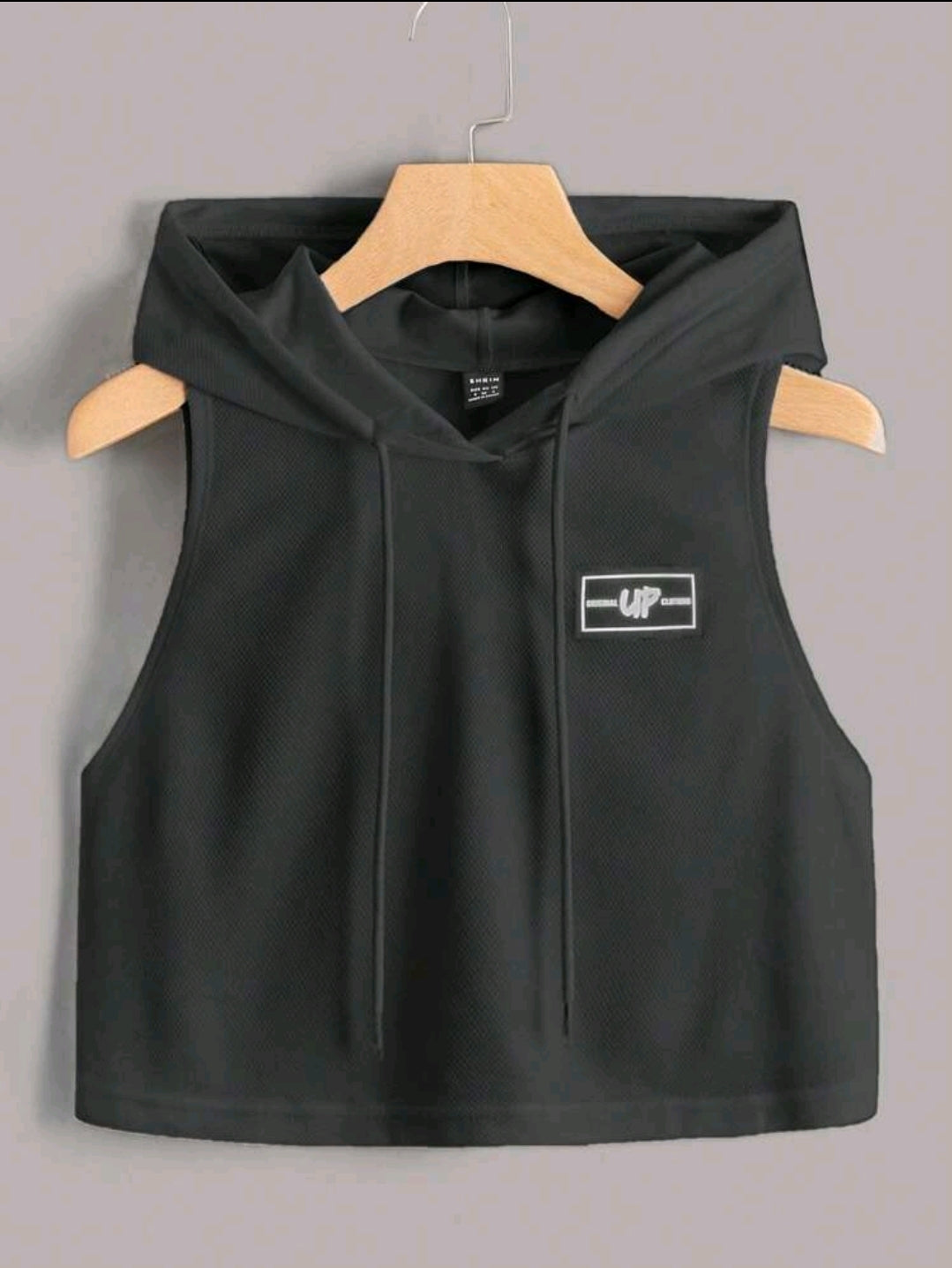 EZwear Débardeur À Capuche Pour Femmes Avec Détails Patchés, Adapté Aux Sports D'été