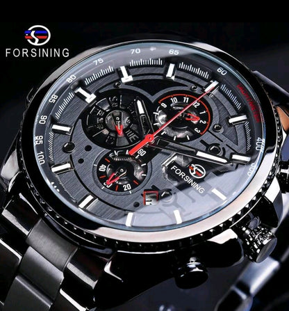 FORSINING Montre automatique pour hommes de la marque de luxe