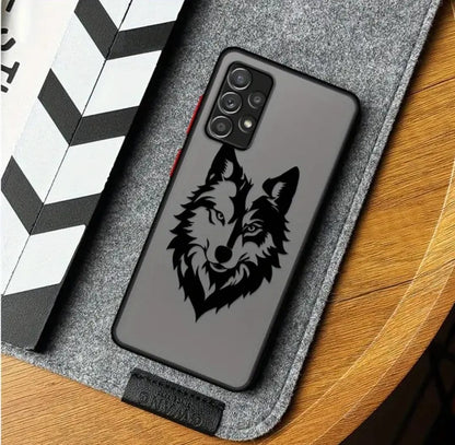 Coque de Téléphone Motif Loup pour Galaxy A22 A23 A25 A21s A24 4G A32 A33 A34 A35 A51 A52 A52s A53 A54 A55 A71 A72 A73 5G
