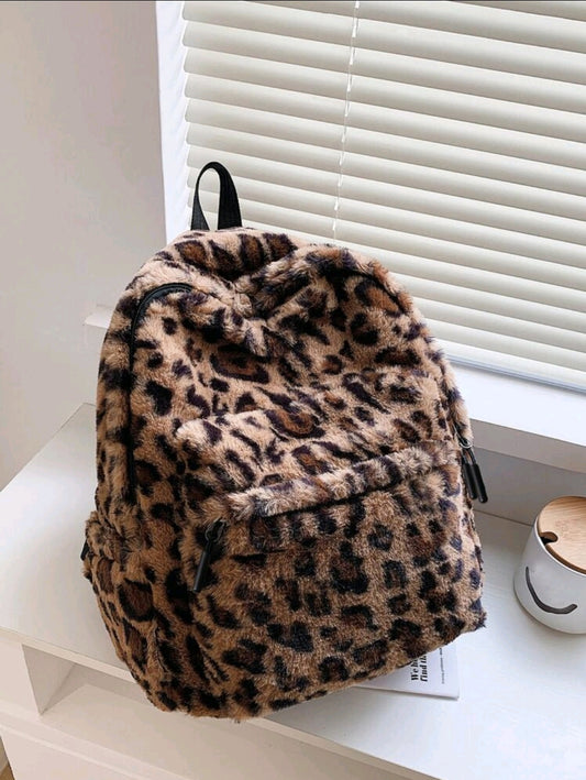 1 pièce Sac à dos motif vache pour la rentrée scolaire, sac d'étudiant haute capacité avec compartiment pour ordinateur portable, sangles réglables