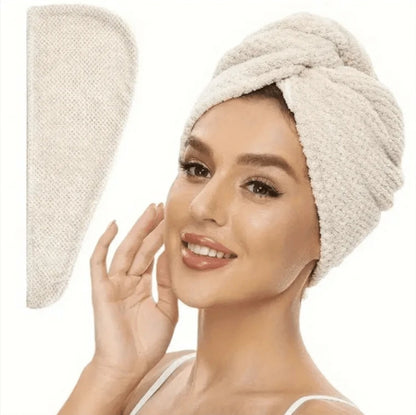 Serviette de cheveux en microfibre ultra-douce - Séchage rapide, enveloppement super absorbant pour femmes et filles