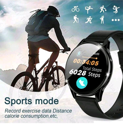 1 pièce Bracelet montre intelligente confortable en silicone avec appel sans fil, alerte de messages