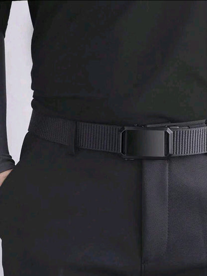 Ceinture à cliquet en nylon pour homme, ceinture mode homme en tissu nylon