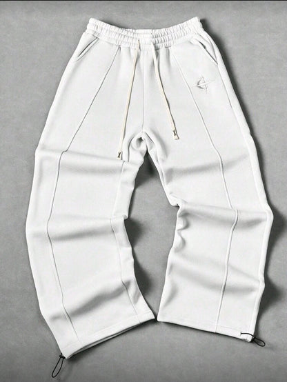 Manfinity Hypemode Pantalon de survêtement style casual de rue pour jeunes hommes avec badge brodé