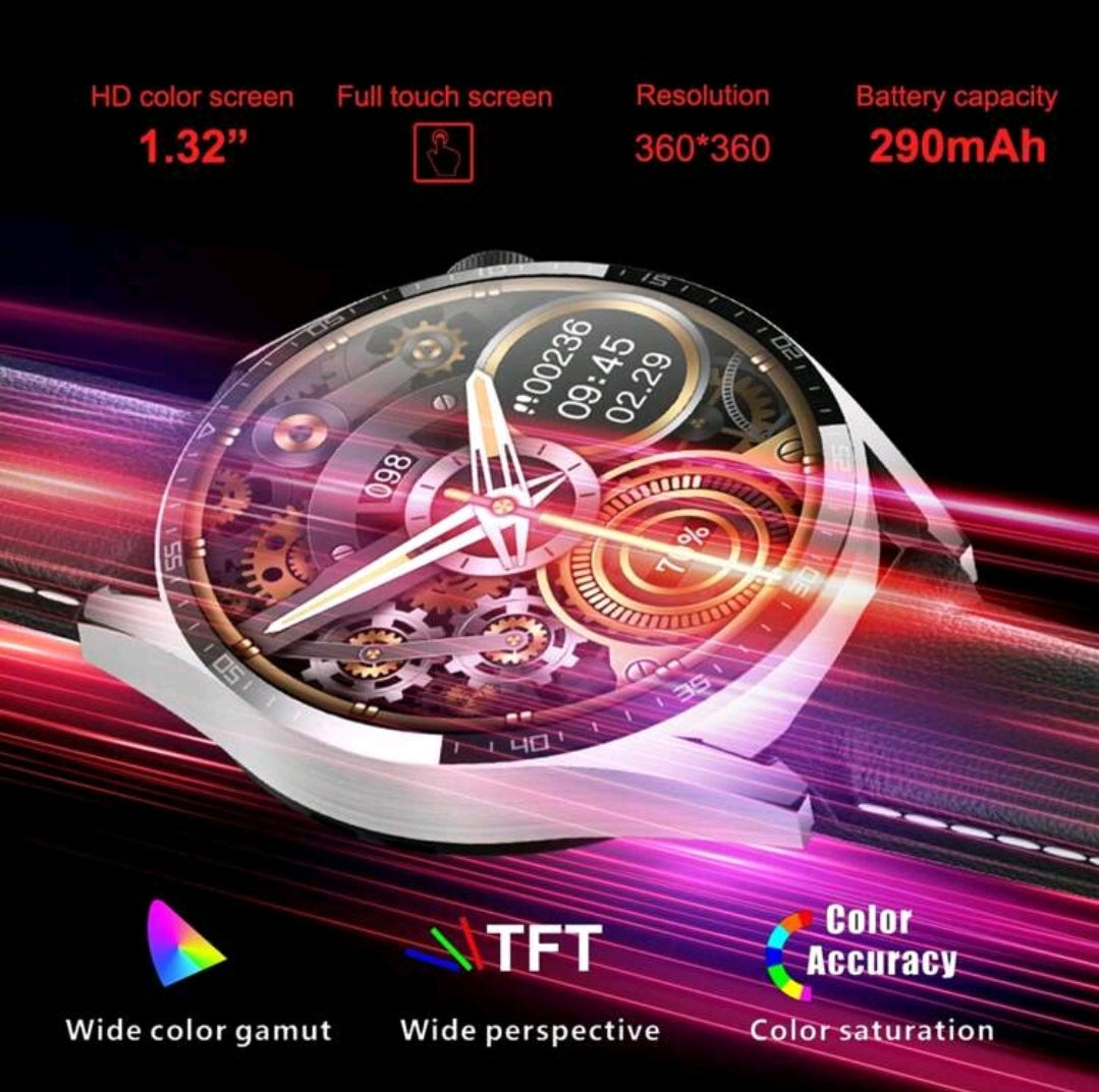 1 pièce Montre connectée intelligente tactile intégrale unisexe avec appel