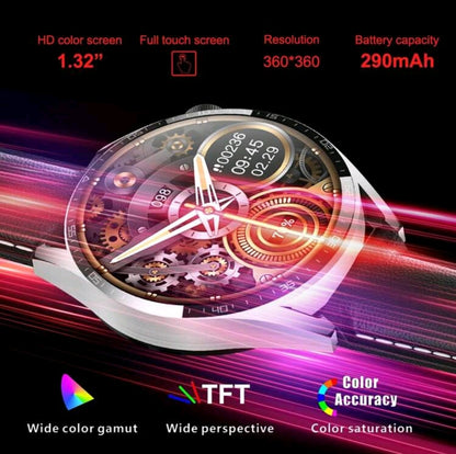 1 pièce Montre connectée intelligente tactile intégrale unisexe avec appel