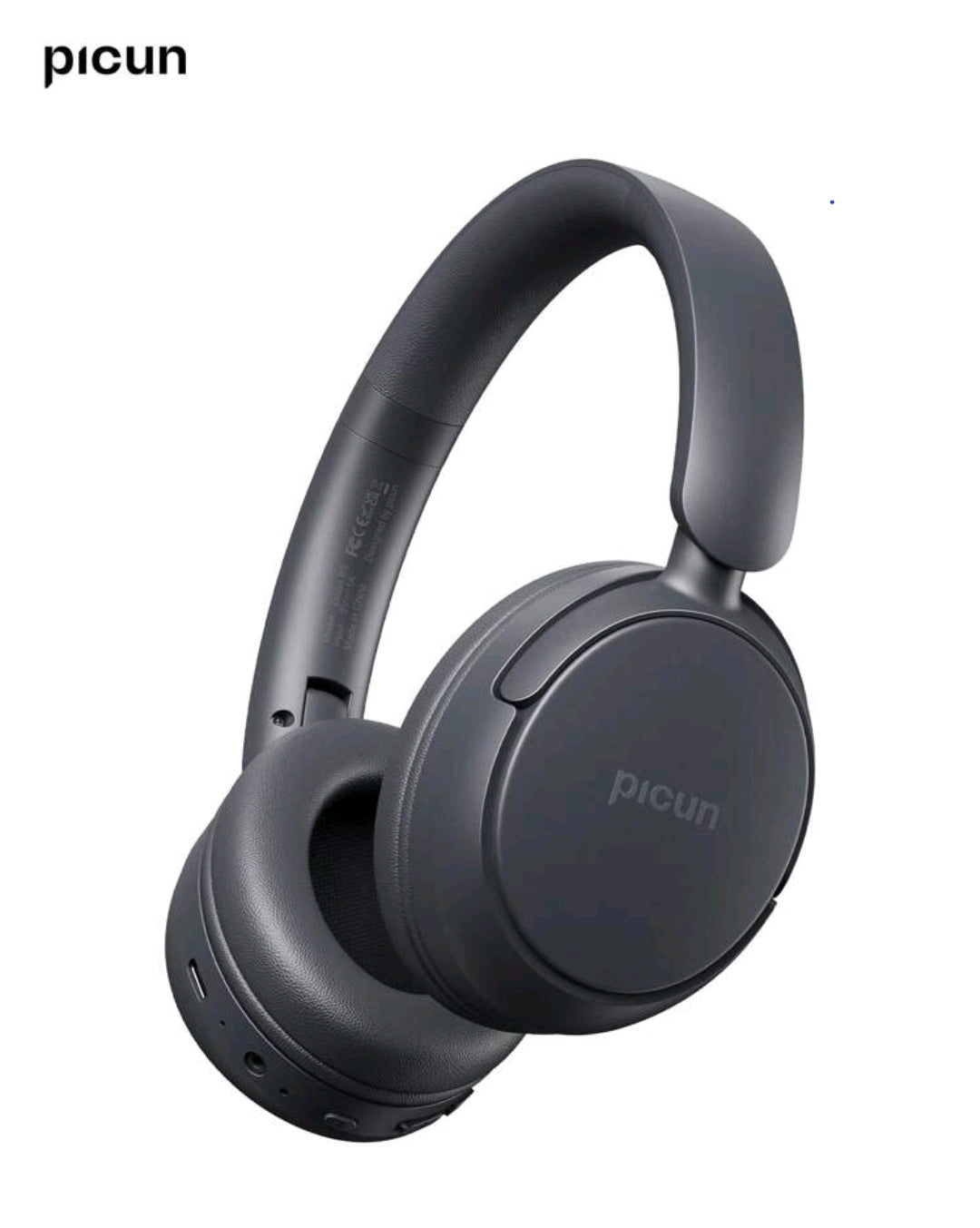 Picun Casque sans fil Picun B5, suppression du bruit d'appel ENC HD, audio dynamique 3D, double connexion, autonomie de 72 heures, pour PC mobile de bureau à domicile de voyage.
