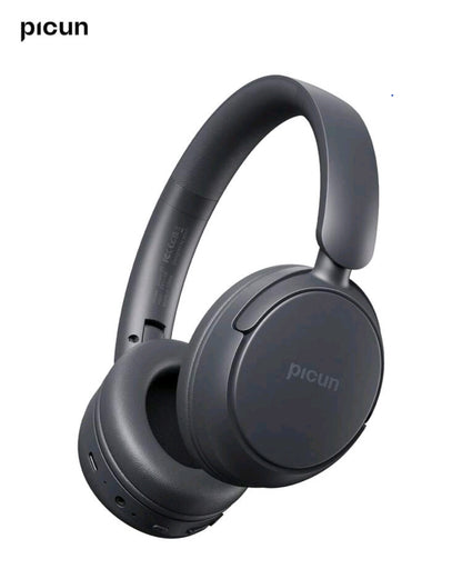 Picun Casque sans fil Picun B5, suppression du bruit d'appel ENC HD, audio dynamique 3D, double connexion, autonomie de 72 heures, pour PC mobile de bureau à domicile de voyage.