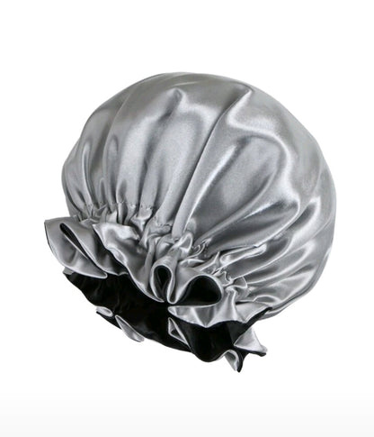 1 pièce Bonnet de sommeil doublé en satin pour femmes, coiffe pour perruques