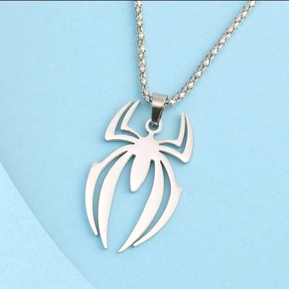 1 Nouveau Produit Logo D'araignée Périphérique Personnalisé De Film Et Télévision Pendentif En Acier Inoxydable Mode Collier De Bijoux En Acier Titanique Pour Hommes
