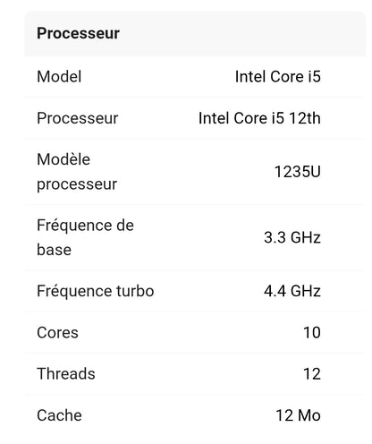 PC portables/ HP /| Laptop 15s-fq5016nb Natural Silve