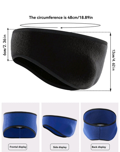1 pièce Bandeau de sport, cache-oreilles en peluche, pour hommes femmes ski d'hiver course cyclisme