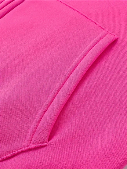 Sweat-shirt à capuche élégant pour femme avec alphabet brodé, haut décontracté