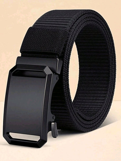 Ceinture à cliquet en nylon pour homme, ceinture mode homme en tissu nylon