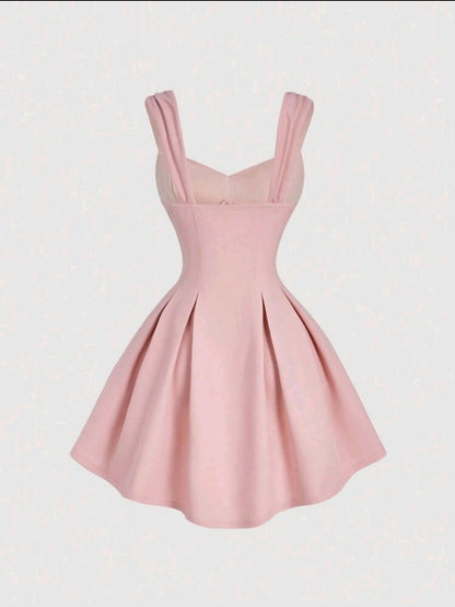 Robe rose romantique de printemps pour les femmes, Robe pour la Saint-Valentin, Robe d'anniversaire pour femmes