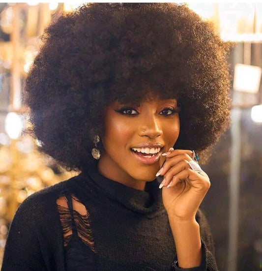 Perruques afro pour femmes, 100% cheveux humains, douces et moelleuses, sans colle. Perruques afro courtes en cheveux humains pour femmes, frisées kinky des années 70,