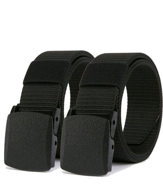 1pc Ceinture en nylon pour homme avec boucle en plastique