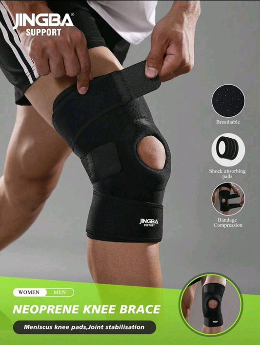 JINGBA SUPPORT 1 Pièce Support De Genou Respirable Réglable Protection