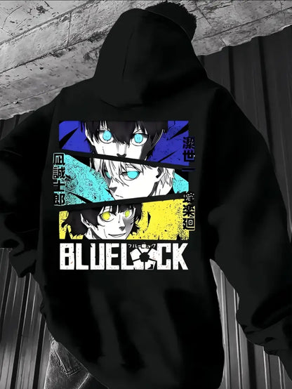 Sweat-shirt à capuche décontracté pour homme avec impression animé