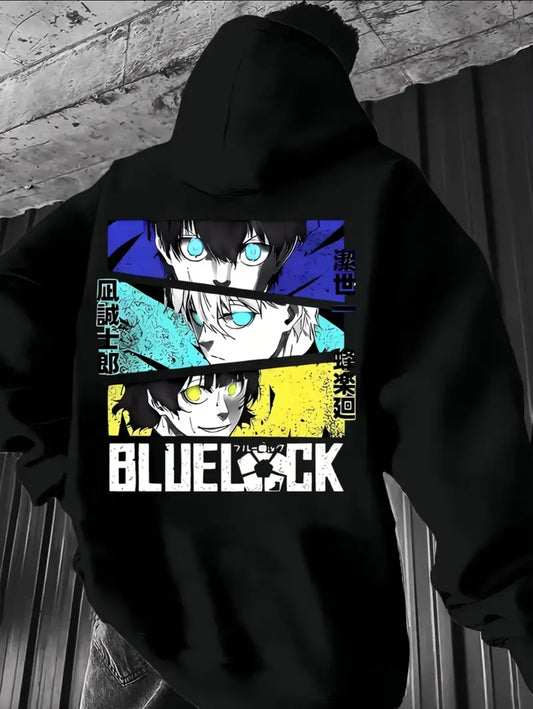 Sweat-shirt à capuche décontracté pour homme avec impression animé