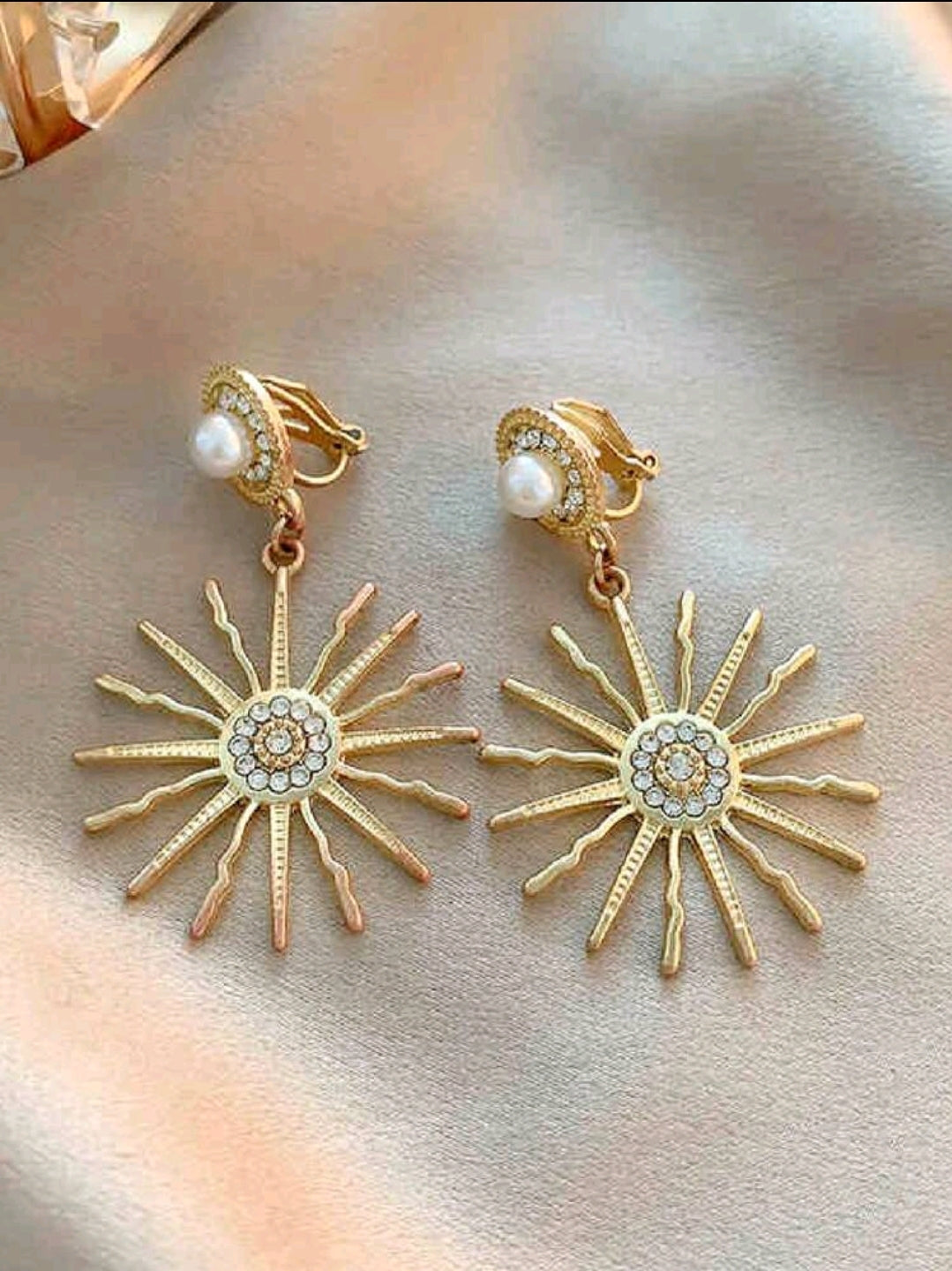 3 paires Boucles d'oreilles clip-on, clips d'oreilles élégants vintage à la mode, beaux accessoires de bijoux