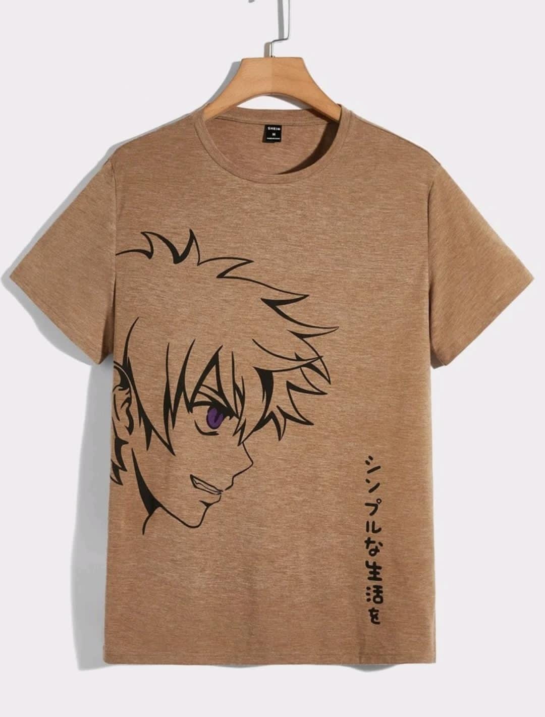 Manfinity RebelGame Homme T-shirt à motif japonaise et figure