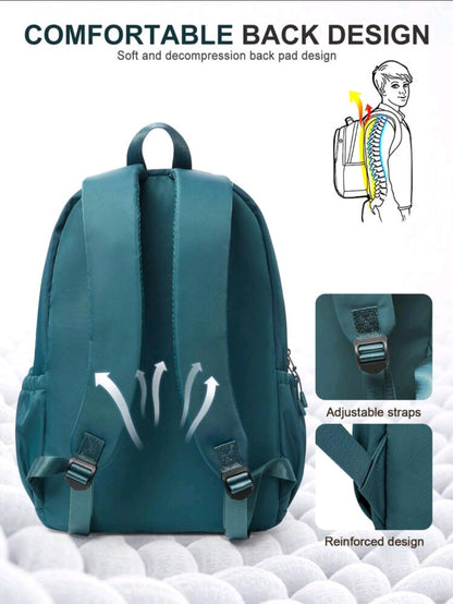 Grand sac à dos pour ordinateur portable pour femmes, sac à dos décontracté classique pour le collège